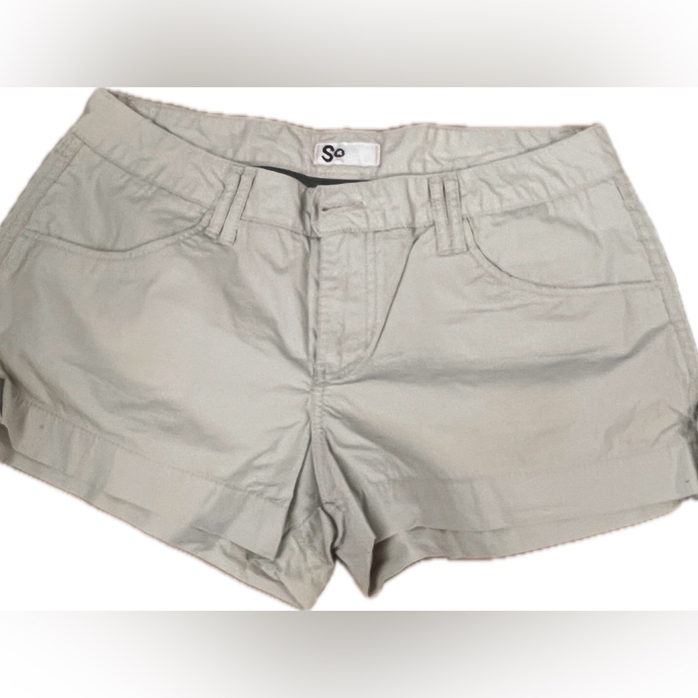 Y2K SO shorts Juniors sz 7 khaki short shorts